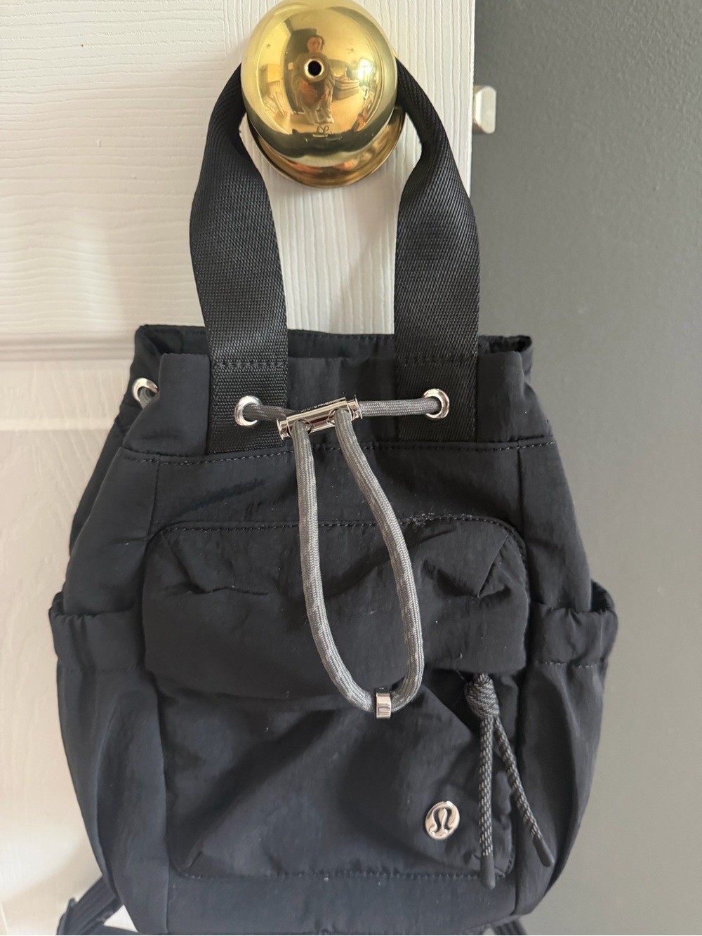 lululemon athletica Black Drawstring Mini Backpack